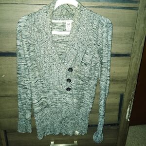 ROXY Y2K V neck Fitted Sweater